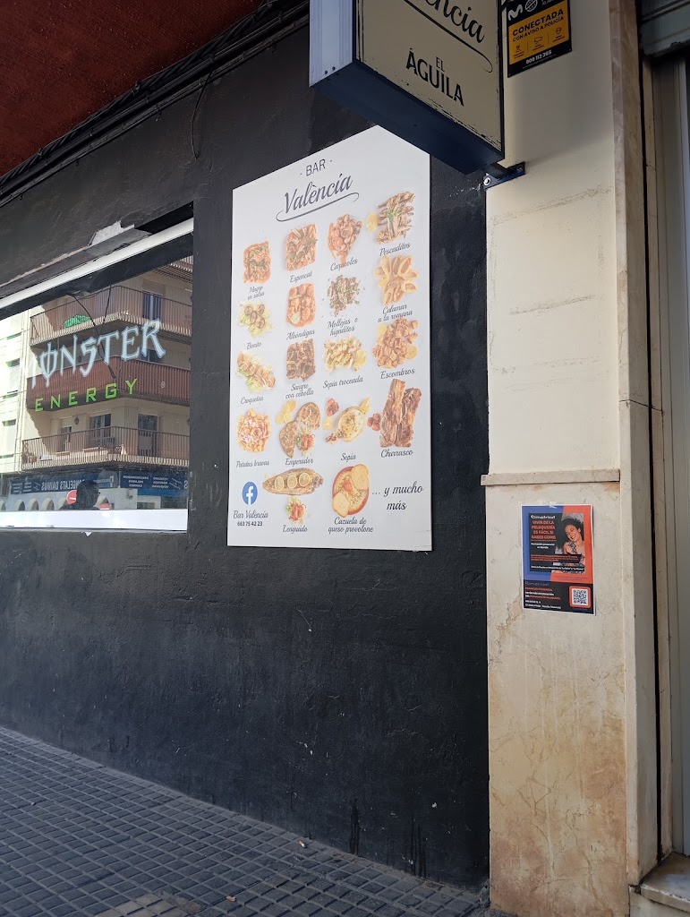 Bar Valencia — Carta
