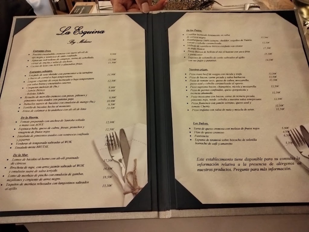 La Esquina By Milano — Carta
