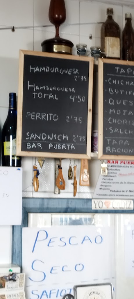 Bar puerta — Carta