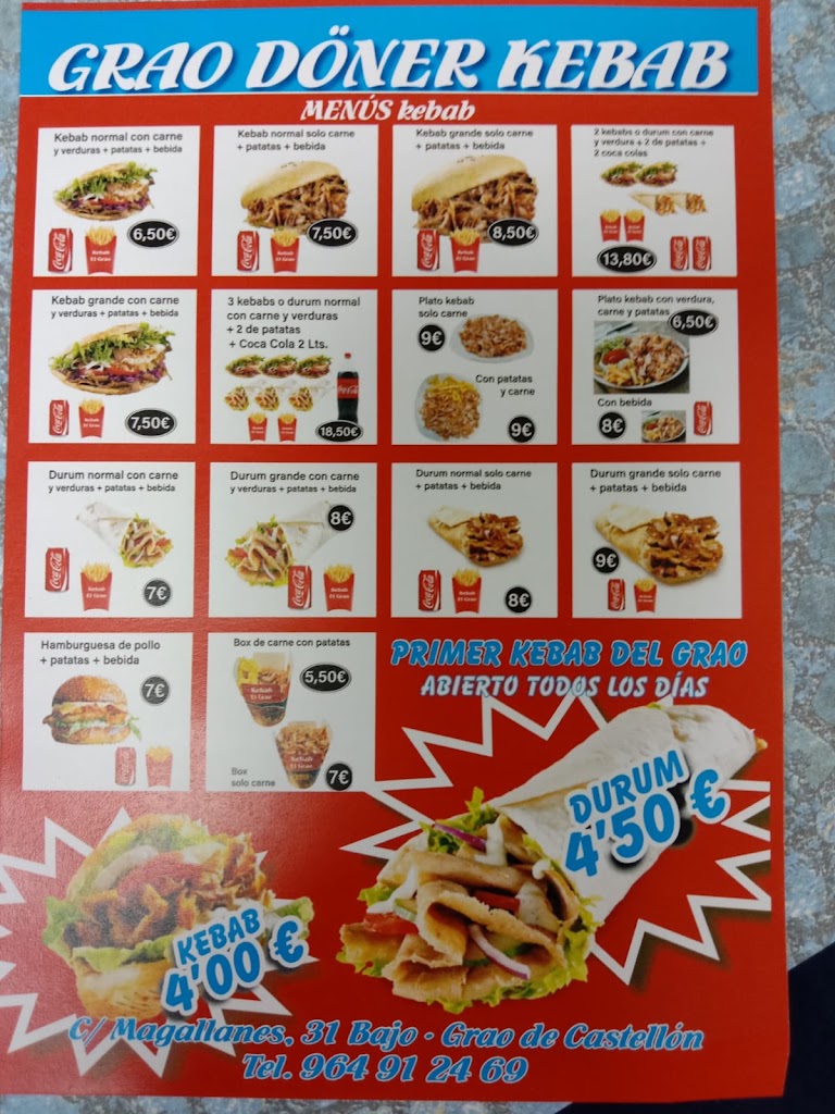 Grao doner kebab — Papas fritas