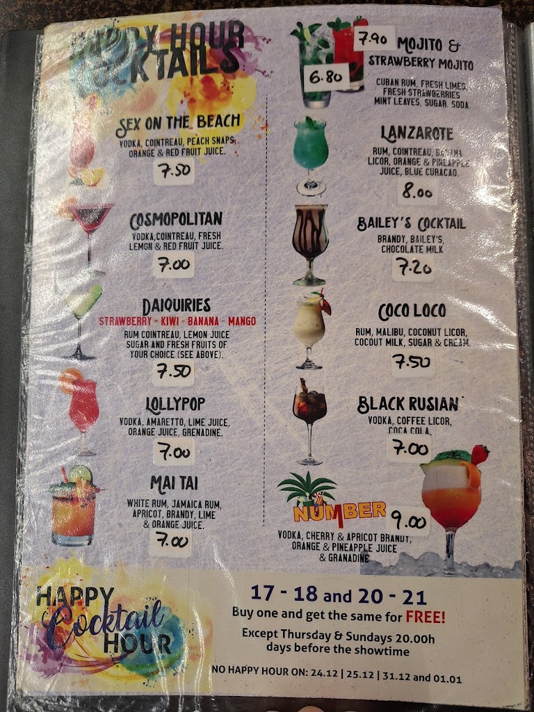 Number One Bar — Carta