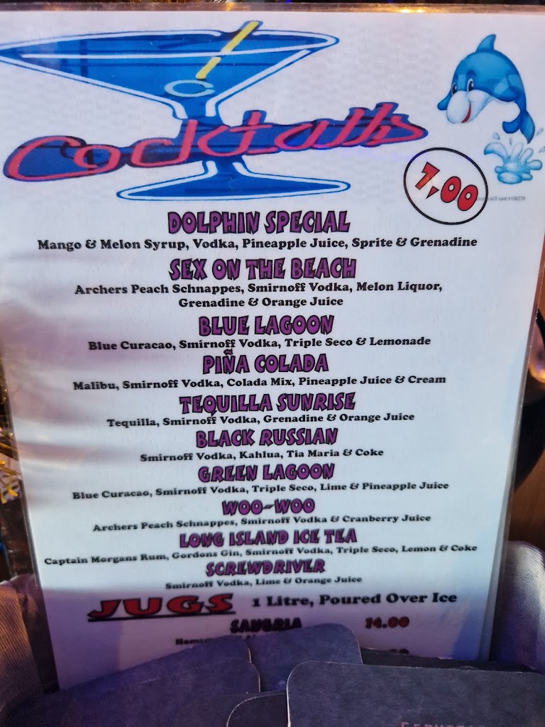 The Dolphin Inn Lanzarote — Carta