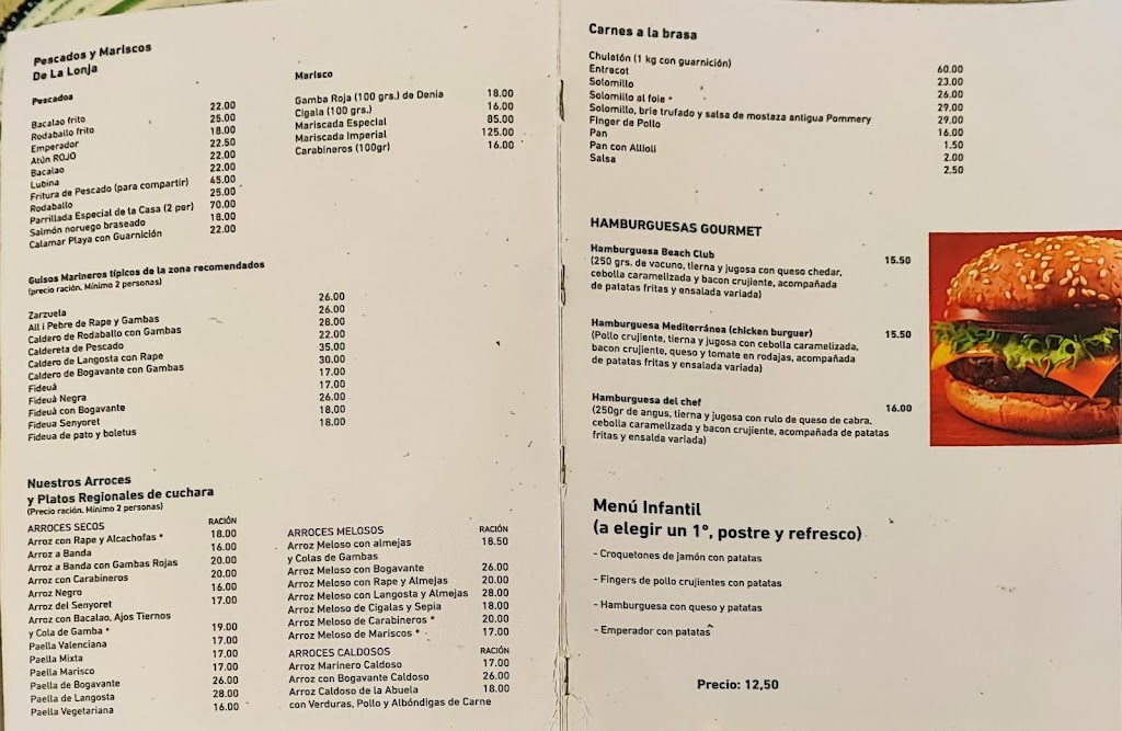 Restaurante Ripoll — Carta