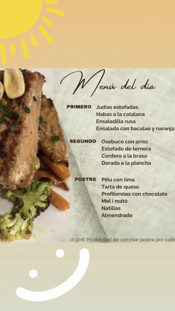 Restaurant Bar EL COLORADO — Carta