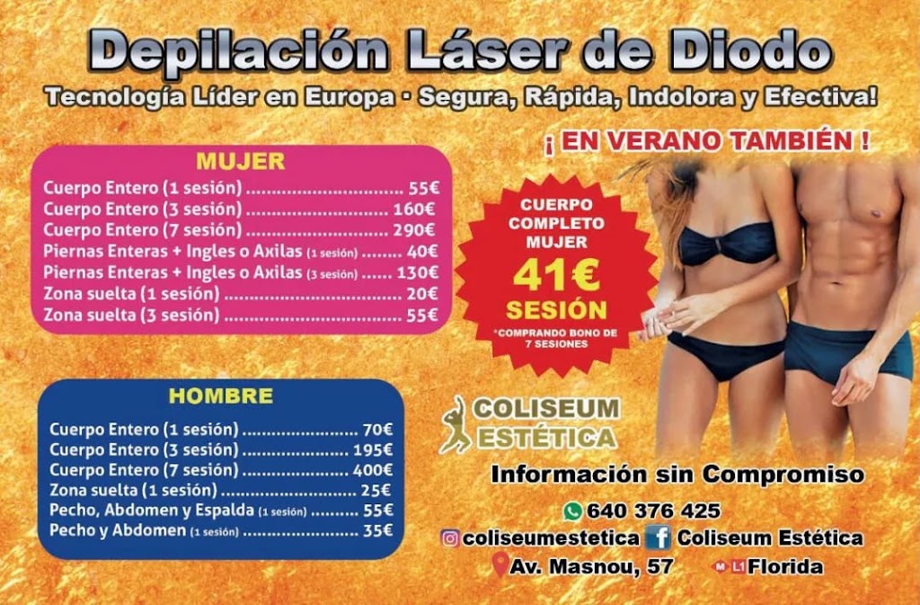 COLISEUM NUTRICION DEPORTIVA Y ESTETICA — Carta