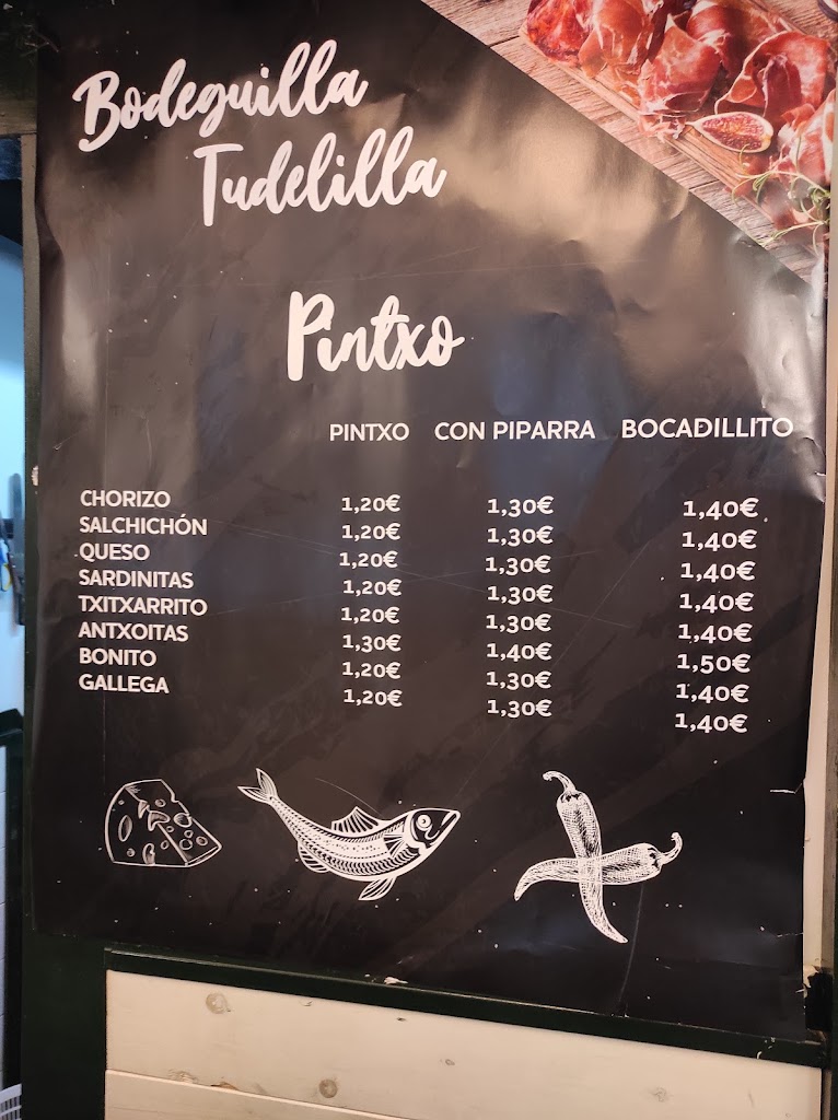 Bodeguilla tudelilla — Carta