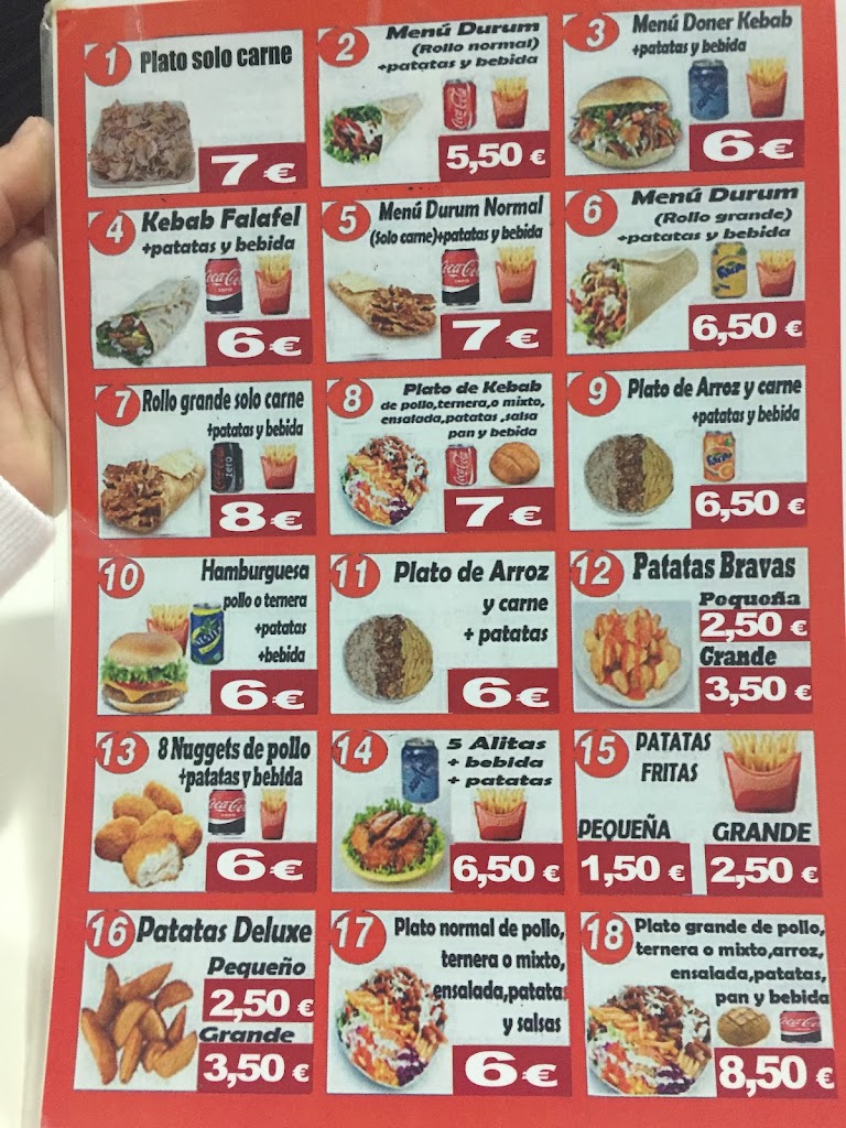 Dulce Kebab — Carta