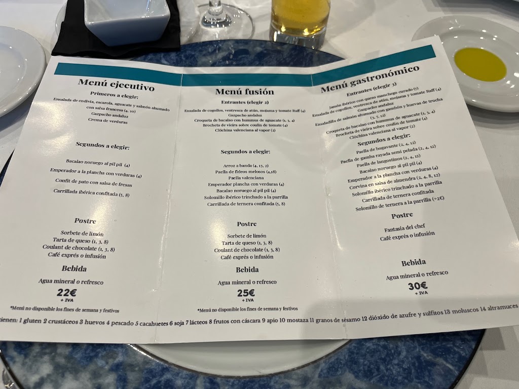 Mediterraneo Restaurante y Salones — Carta