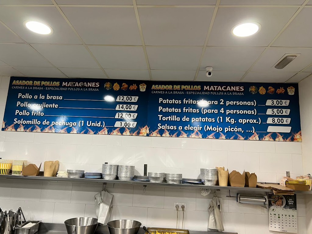 Asador de Pollos Matacanes — Carta