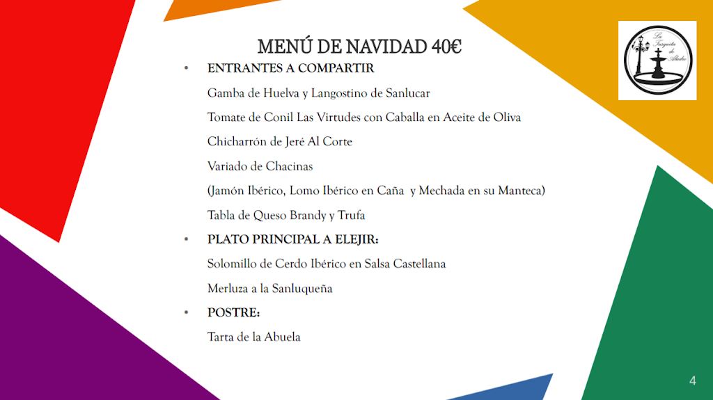 La Tasquita de Aladro — Carta