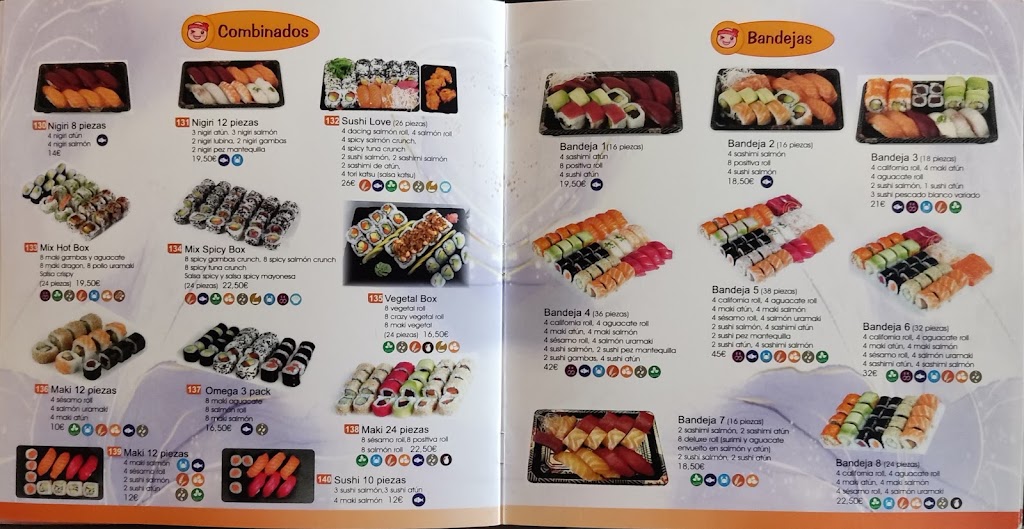 Noha Sushi Gines — Carta