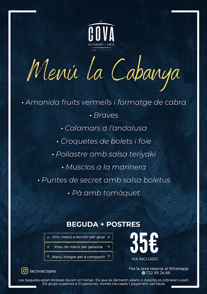 LA COVA de Sant Quirze — Carta