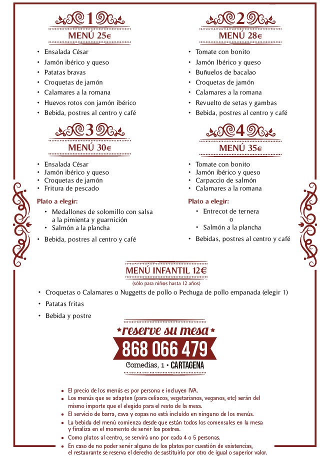 Rincon De Pepe (CARTAGENA) — Carta