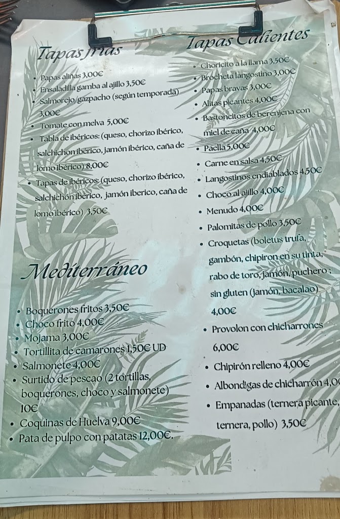 Mediwa Bar — Carta
