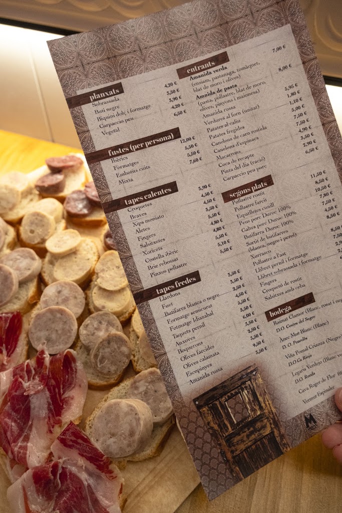 CAN ROCA DEGUSTACIO -ESPAI GASTRONOMIC — Carta