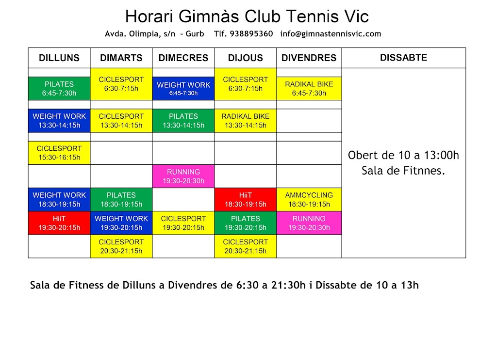 Gimnas Club Tennis Vic