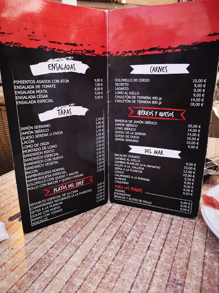 Restaurante Seyma — Carta