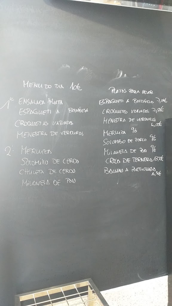 O Cafe De Xulia — Carta