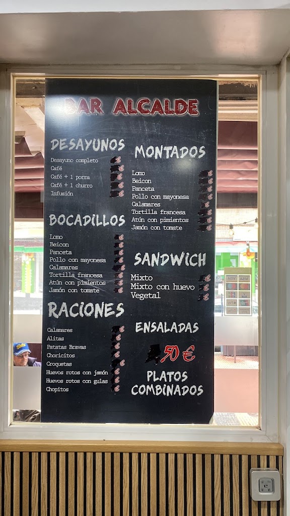 Bar ALCALDE — Carta