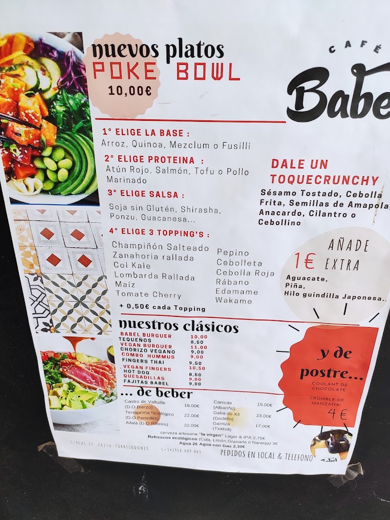 Babel Torrelodones — Carta