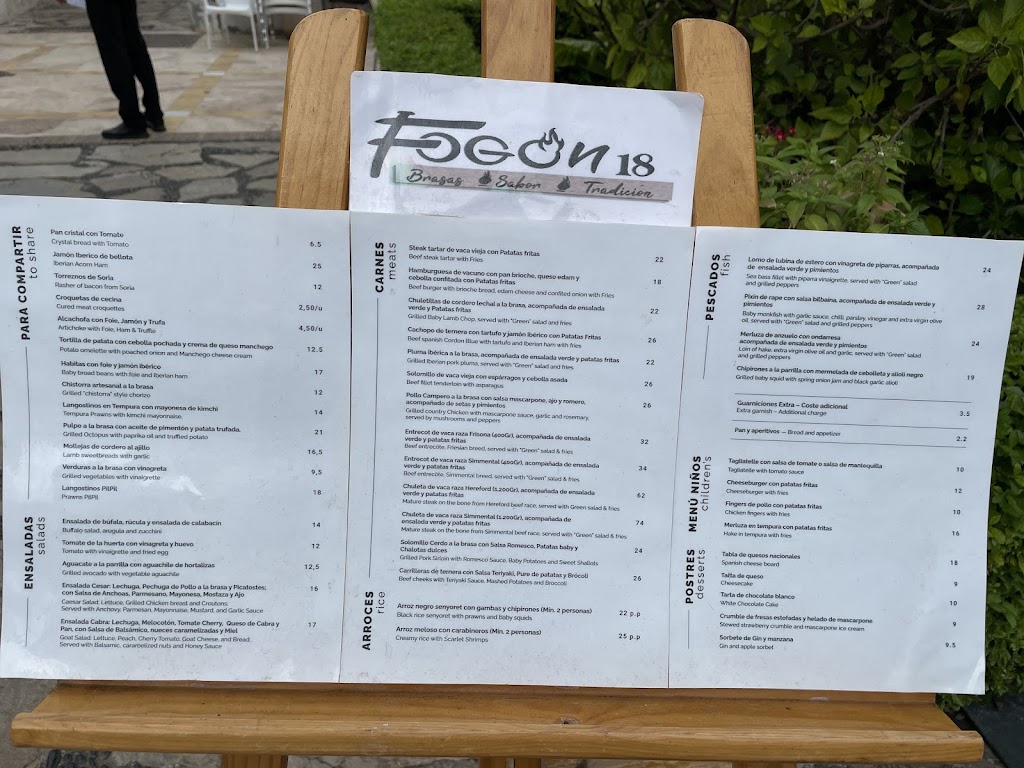 Fogon 18 — Carta
