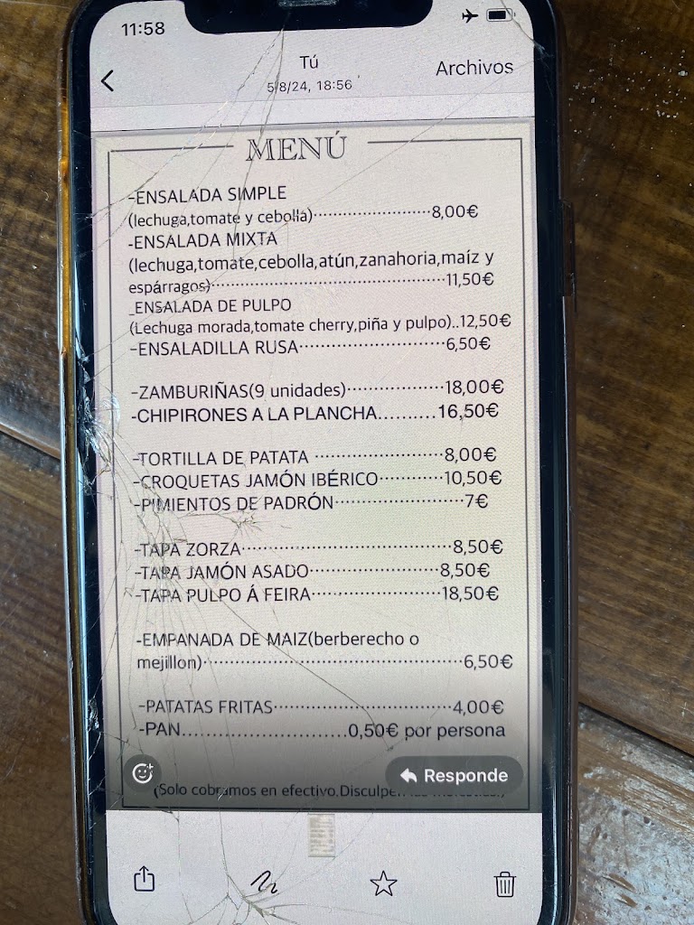 A Finca de Muino Vello — Carta