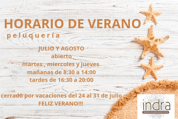 Peluqueria Indra — Carta