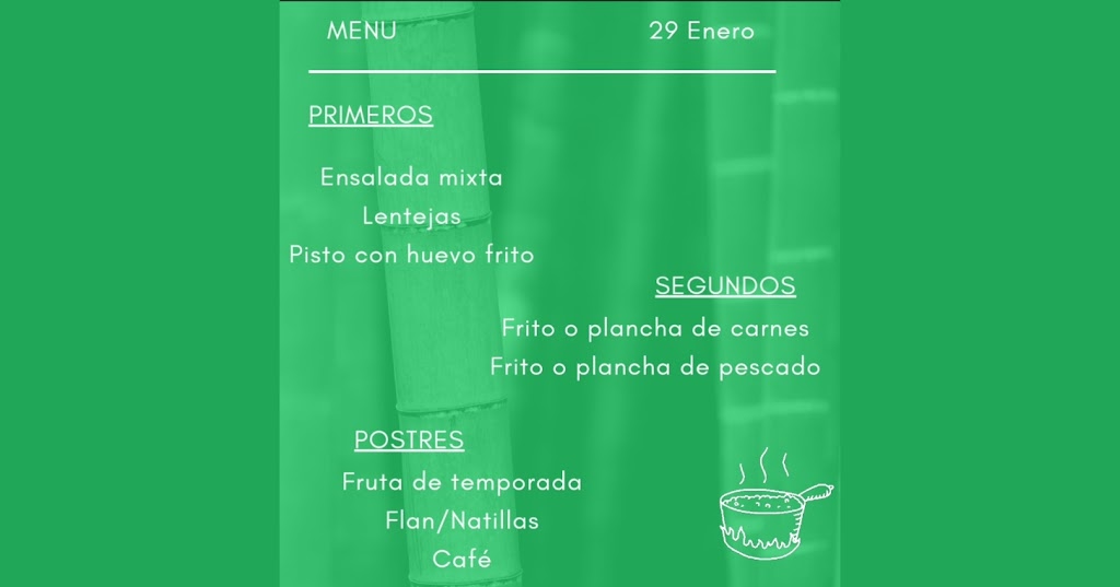 Bar Restaurante Nino Rios — Carta