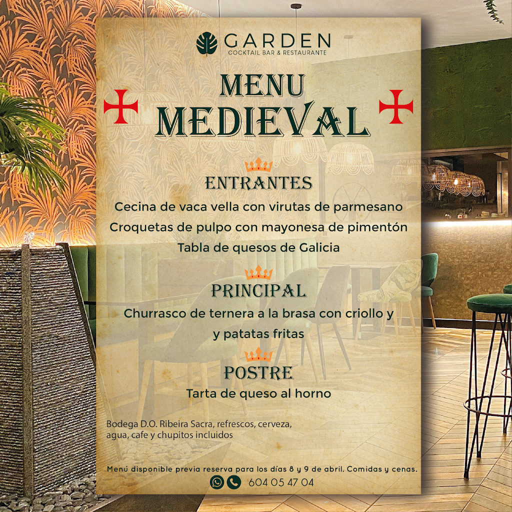 Restaurante Garden Monforte — Carta