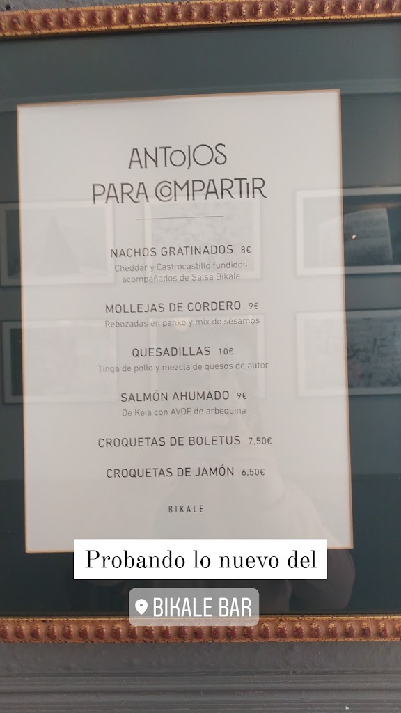 Bar Bikale — Carta