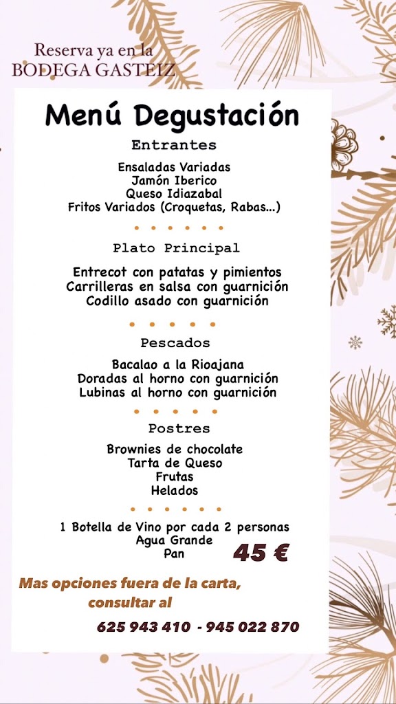 Bodega Gasteiz — Carta