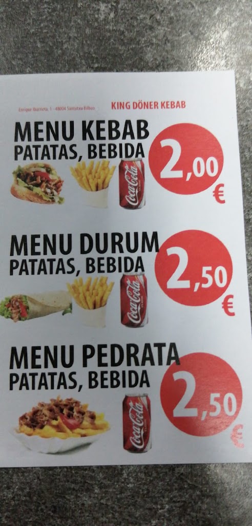 KING DONER KEBAB "SANTUXU" — Papas fritas