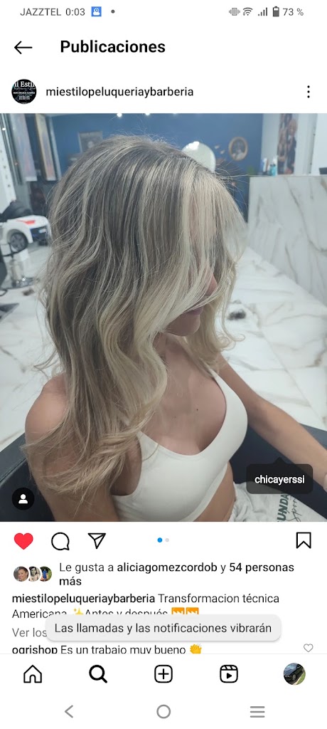 Peluqueria barberia y estetica Mi estilo — Del propietario