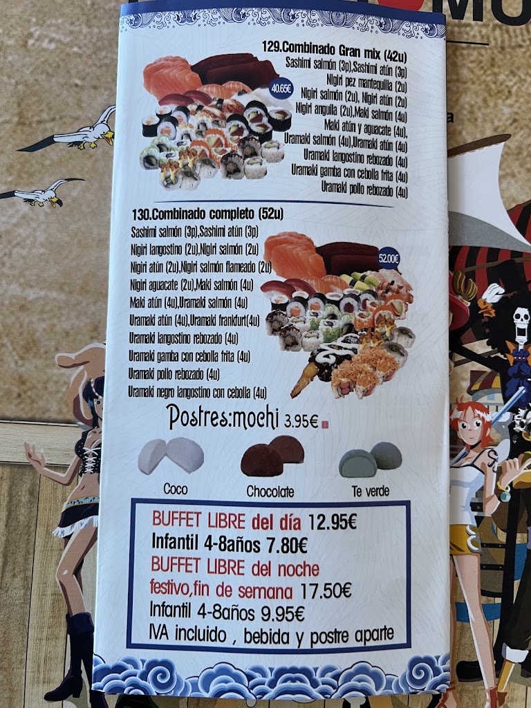 Homu - Restaurante Japones — Carta