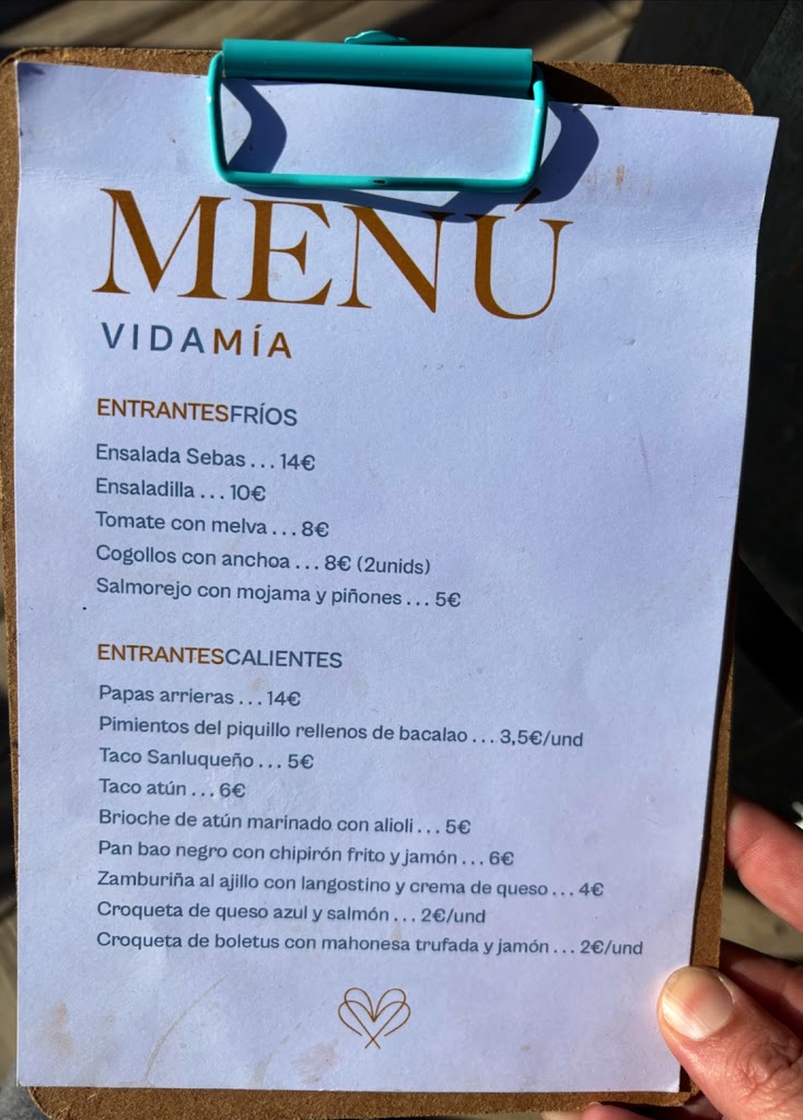 Vida Mia Montijo — Carta