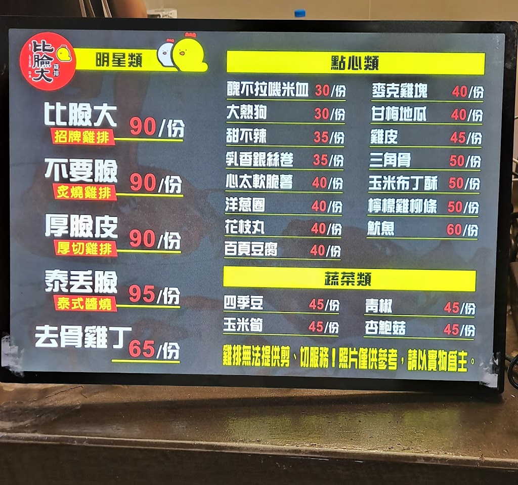 比臉大雞排 台中日新店 的照片