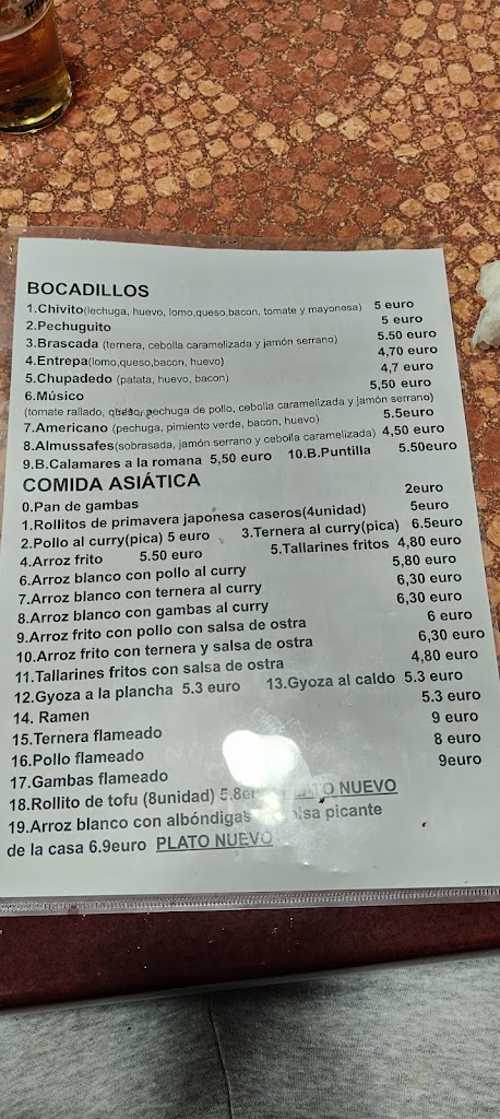 DONDE SIEMPRE — Carta