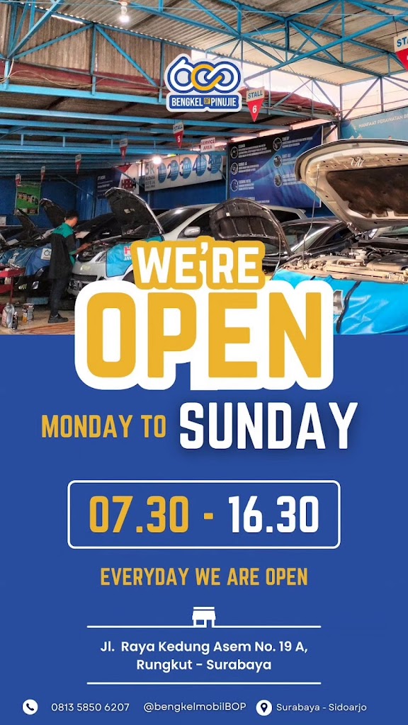 Bengkel of Pinujie | Bengkel Mobil BOP Surabaya