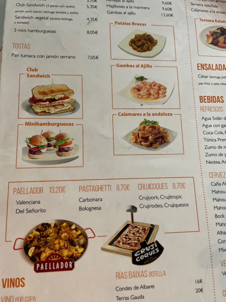 Tablao tapas bar — Carta