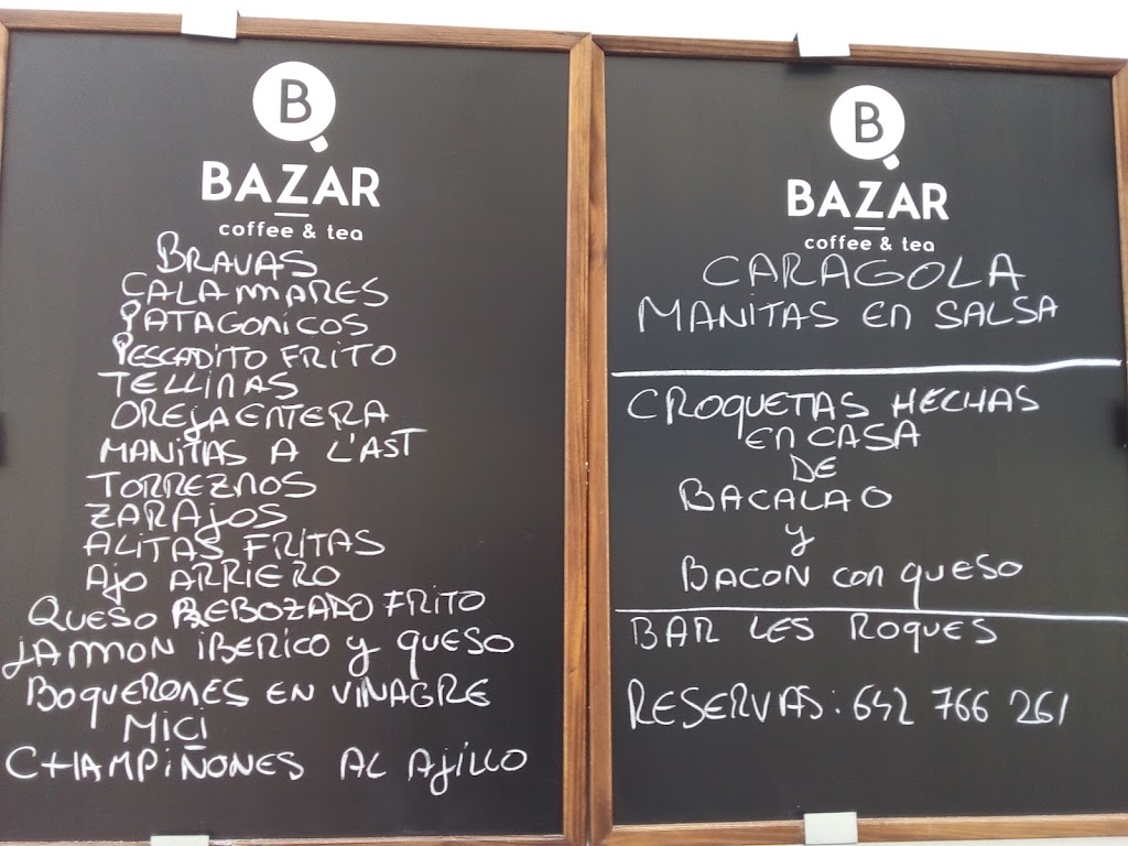Cafe bar les roques — Carta