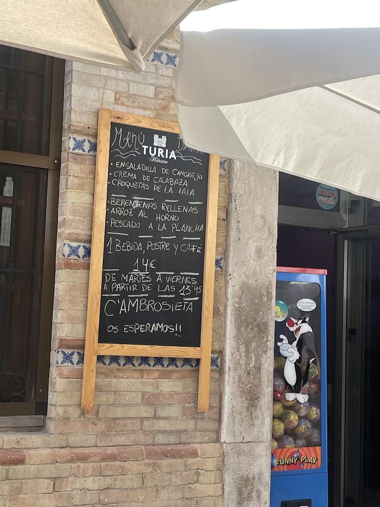 Bar Restaurante C'Ambrosieta — Carta
