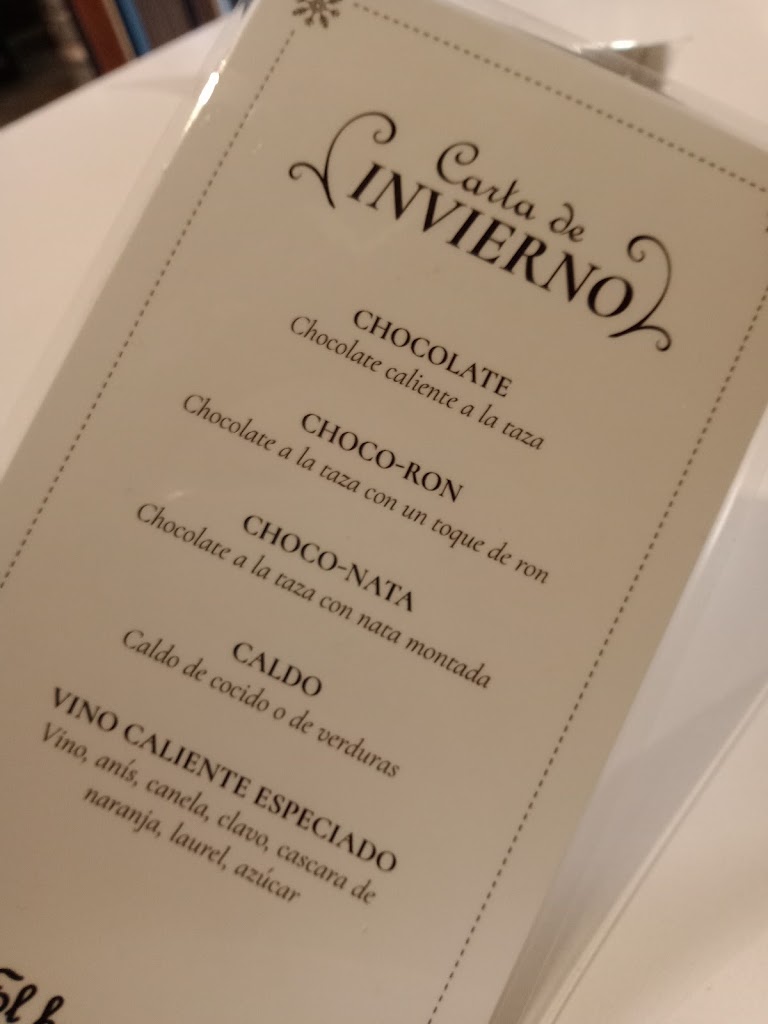 El beso Cafe — Carta
