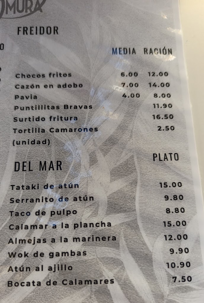 Amura Multibar — Carta