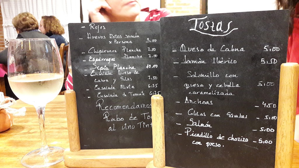 Bar Segoviano. — Carta