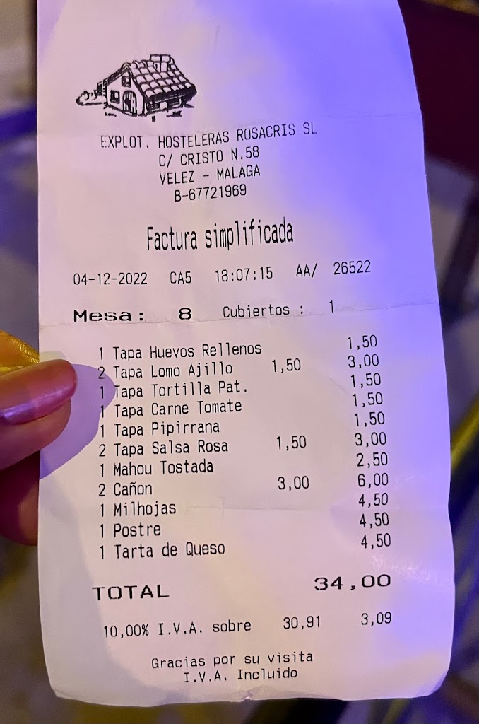 Cafe-Bar La Casa de Los Martinez — Carta