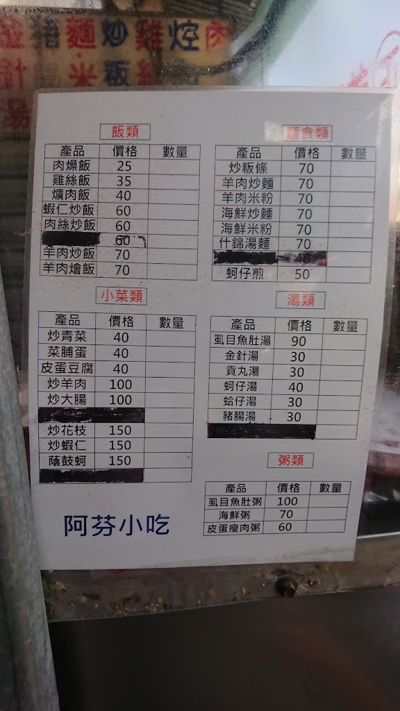 阿芳小吃店(粄條、牛肉麵、水餃) 的照片