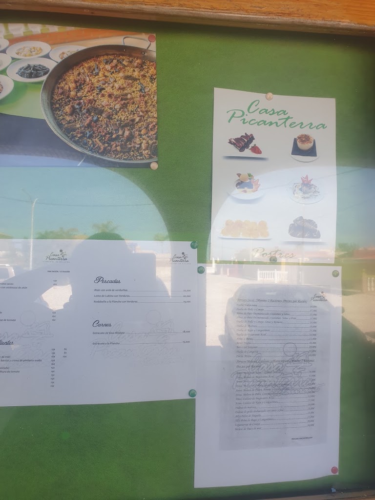 Restaurante Casa Picanterra — Carta