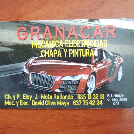 GRANACAR CHAPA Y PINTURA — Del propietario