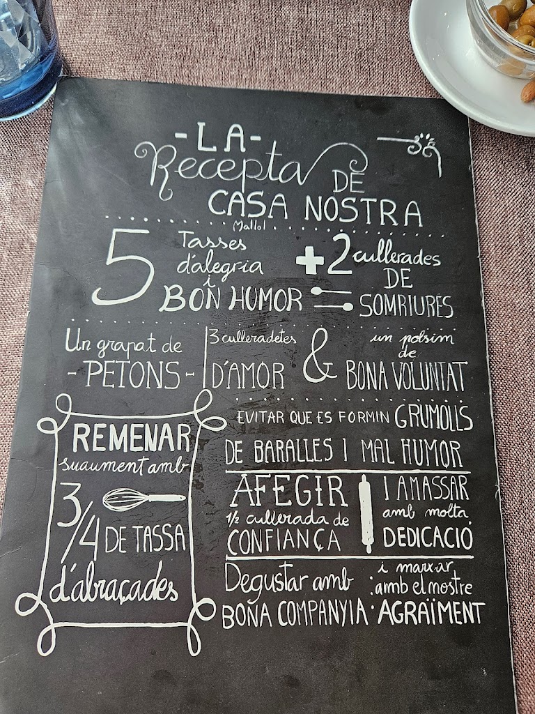 Pizzeria Julia Mallol — Carta