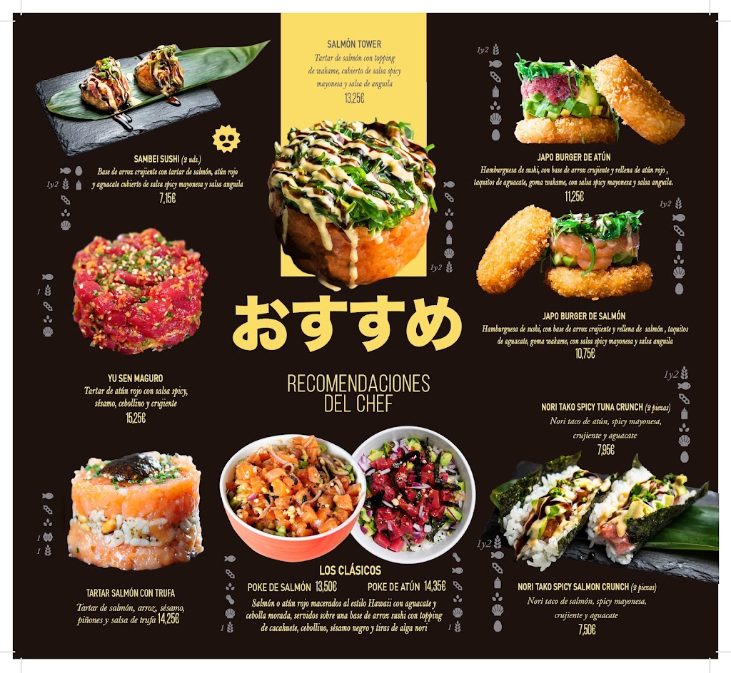 GO! Sushing Parla — Carta